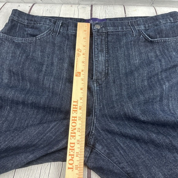 NYDJ Size 24W 30 Inseam Denim Jeans Blue Stretch Straight - Picture 11 of 13